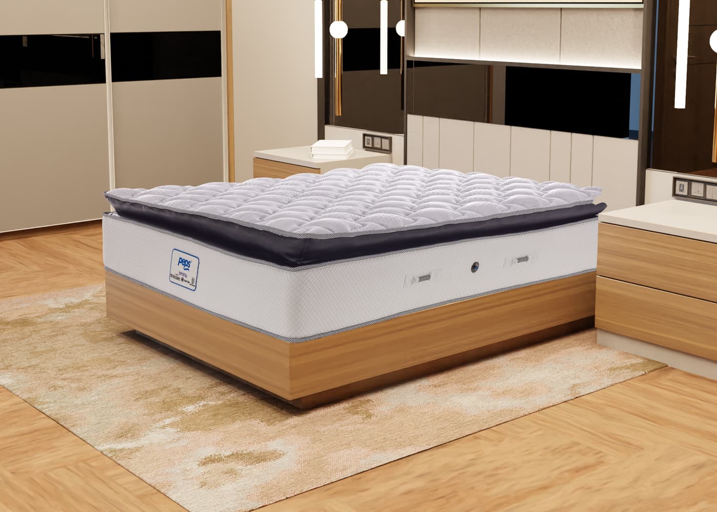 Crystal Spring Mattress - Beige